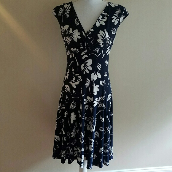 ralph lauren floral print jersey dress